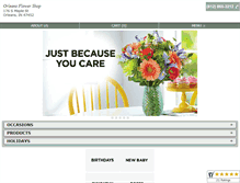 Tablet Screenshot of orleansflowershop.net